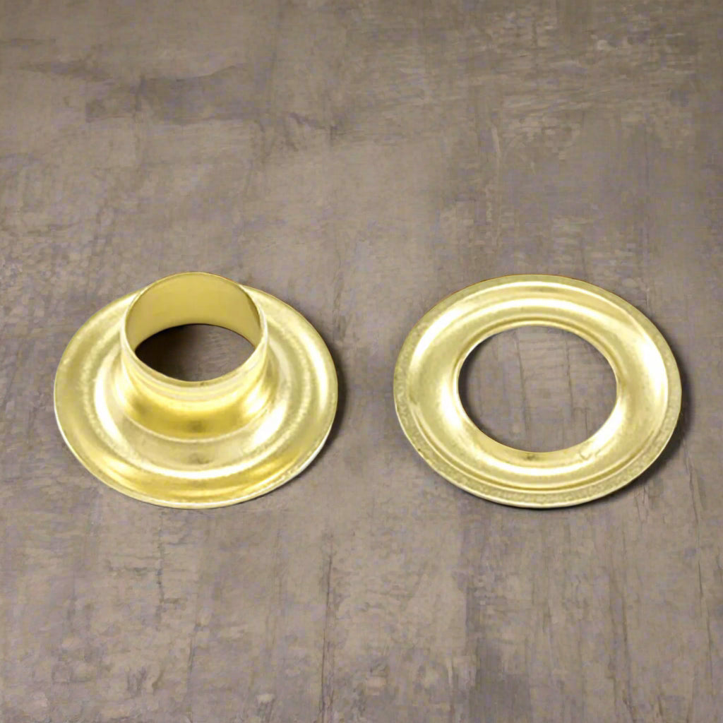 Brass Sheet Metal Grommet and Washer Set – Heavy-Duty Reinforcement for Fabric & Industrial Use