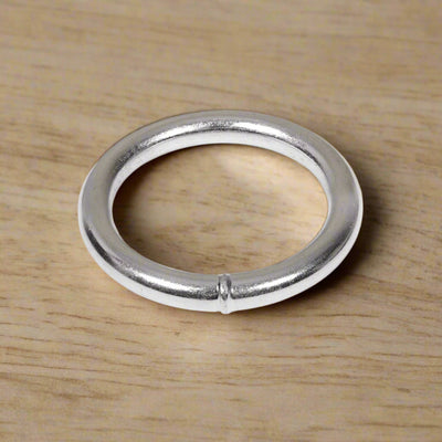 2" Zinc-Plated Steel O-Ring – Heavy-Duty 0-Gauge (11/32" Thick) for Tie-Downs, Straps, and Rigging