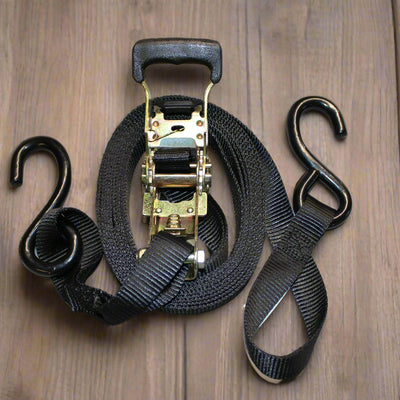 1" x 10' S-Hook Strap Assembly w/ Grip Handle